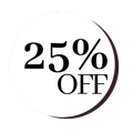 25% OFF 25% OFF